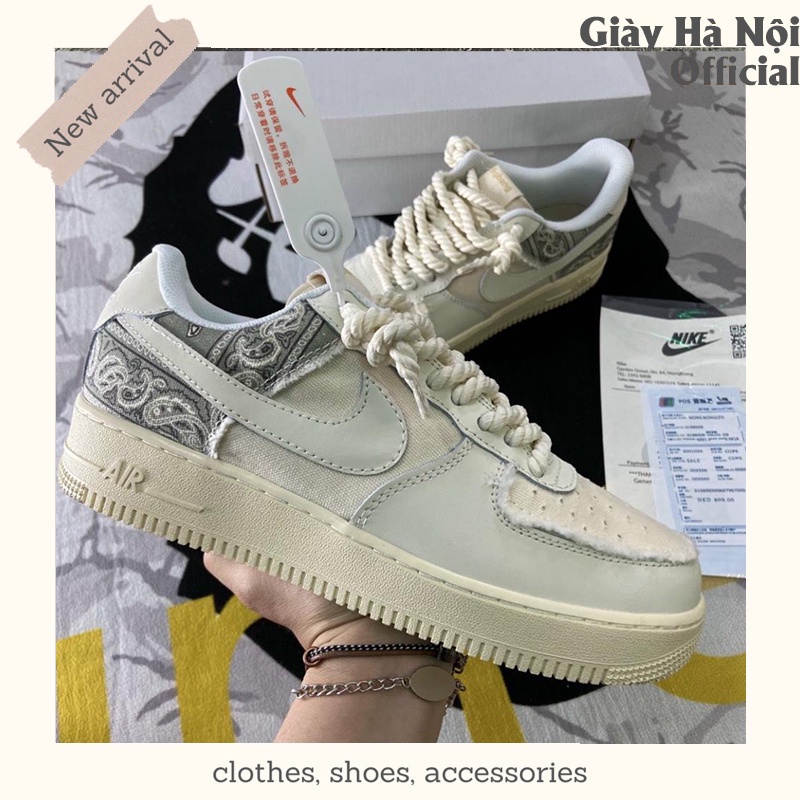 Giày Nike_Dây Thừng AF1, Giày Air Force 1 Dây Thừng Thể Thao Hàng Cao Cấp Full Box