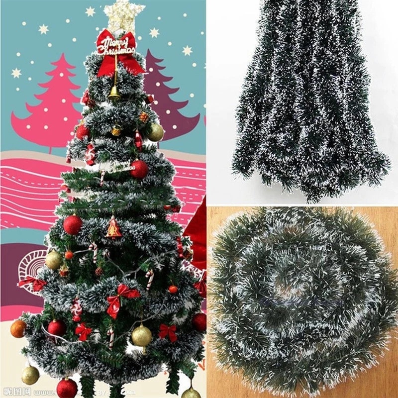 Dây Ruy Băng Màu Xanh Lá Cây Thông 200CM Trang Trí Tiệc Giáng Sinh