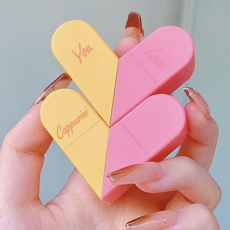 Son Môi Cappuvini Thiết Kế Hai Đầu Dưỡng Ẩm Làm Sáng Màu Môi