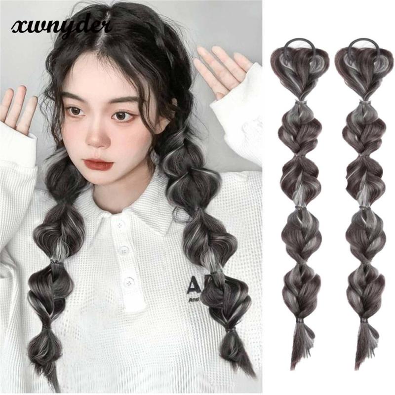 1 Pcs Bộ Tóc Giả Thắt Bím Đuôi Ngựa Dài Xinh Xắn Cho Nữ