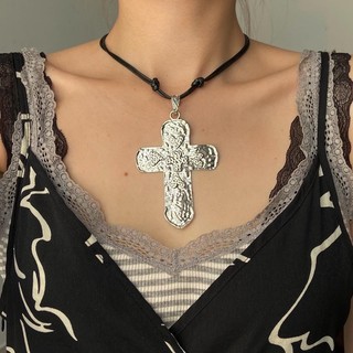 Vòng cổ thánh giá to chunky cross heart necklace moonfire