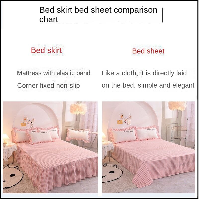 Set 3/ 4 món chăn ga áo gối phong cách công chúa Hàn Quốc cho phòng bé gái