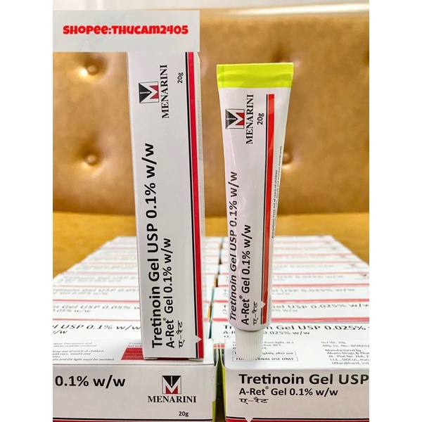 Gel Aret Tretinoin Giảm mụn, mờ thâm , chống lão hóa .