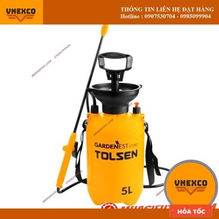 Bình tưới cây TOLSEN - dung tích bình 5 LÍT xịt phun sương thuốc khử diệt côn trùng, tưới vườn vòi điều chỉnh tia to nhỏ