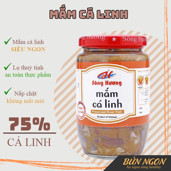 Mắm Cá Linh Sông Hương Lọ 400G - Nấu Bún Riêu, Nấu Lẩu Mắm, Chưng Trứng - Đặc sản miền Tây