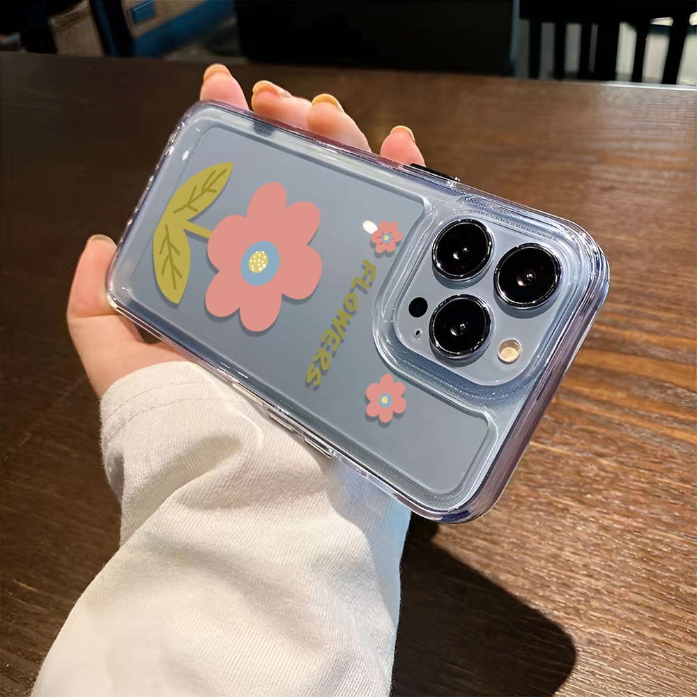 Ốp Điện Thoại Tpu Dẻo Trong Suốt In Hình Hoa Đơn Giản Cho iphone 14 Promax 14Plus 13 11 12 7Plus X XR