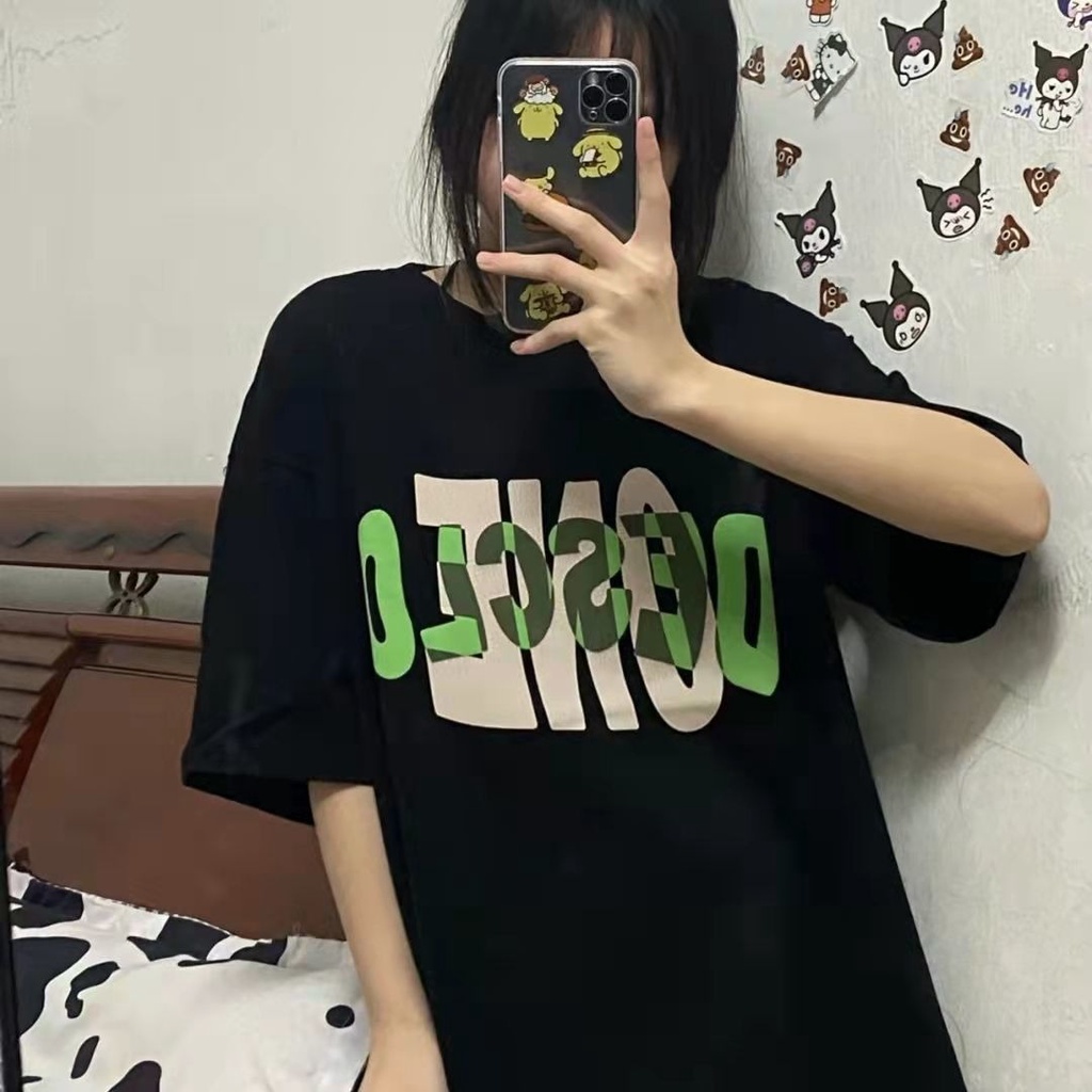 NRVP Áo Thun Unisex Mùa Hè Dáng Suông Tay Cộc Phong Cách Hàn Quốc Cho Nam Nữ
