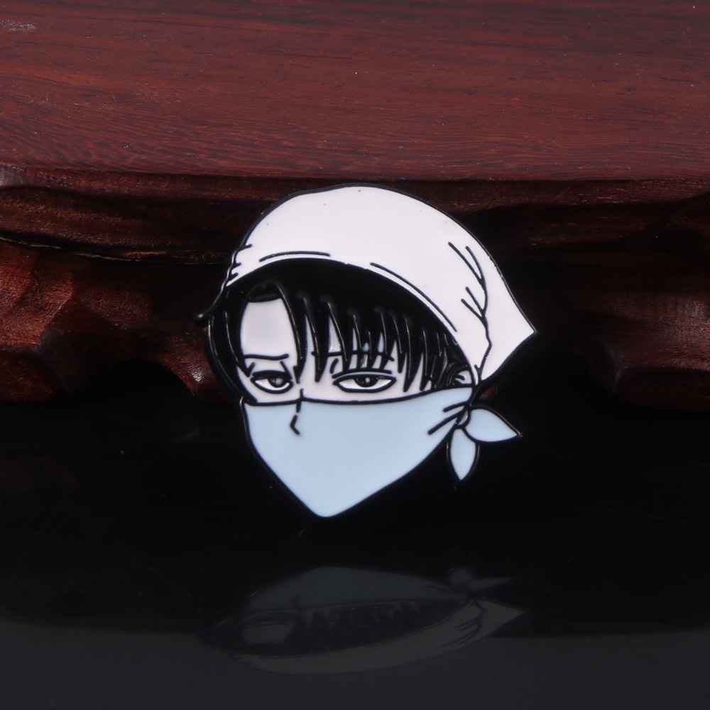 Huy Hiệu Cài Áo Hình Nhân Vật Hoạt Hình Attack on Titan Tráng Men