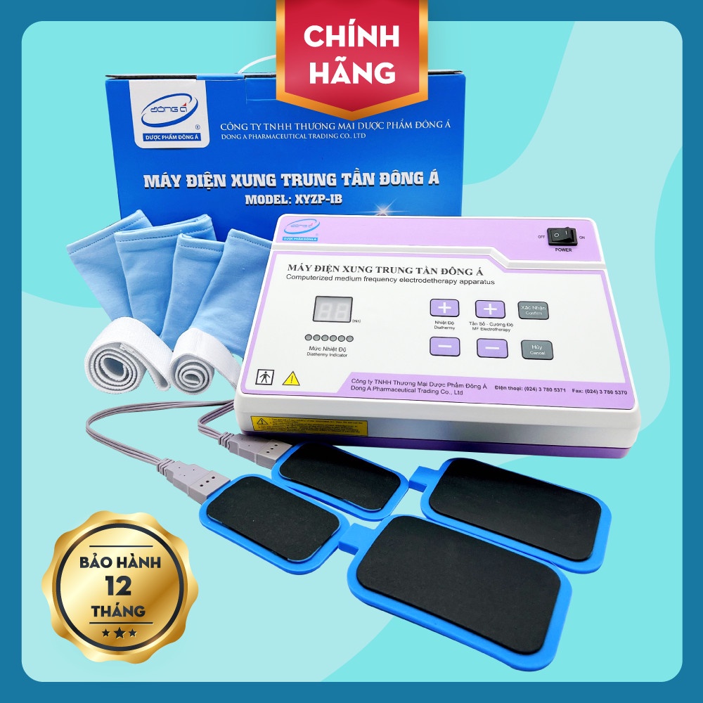 Máy điện xung trung tần Đông Á XYZP-IB - Máy điện xung đa năng với 35 phác đồ hỗ trợ bệnh cơ xương khớp