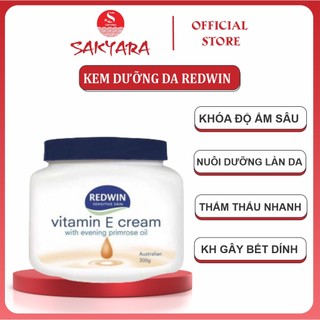 Kem dưỡng da Redwin Vitamin E Cream 300g Úc kem dưỡng làm mềm da giúp khóa độ ẩm sâu trong da