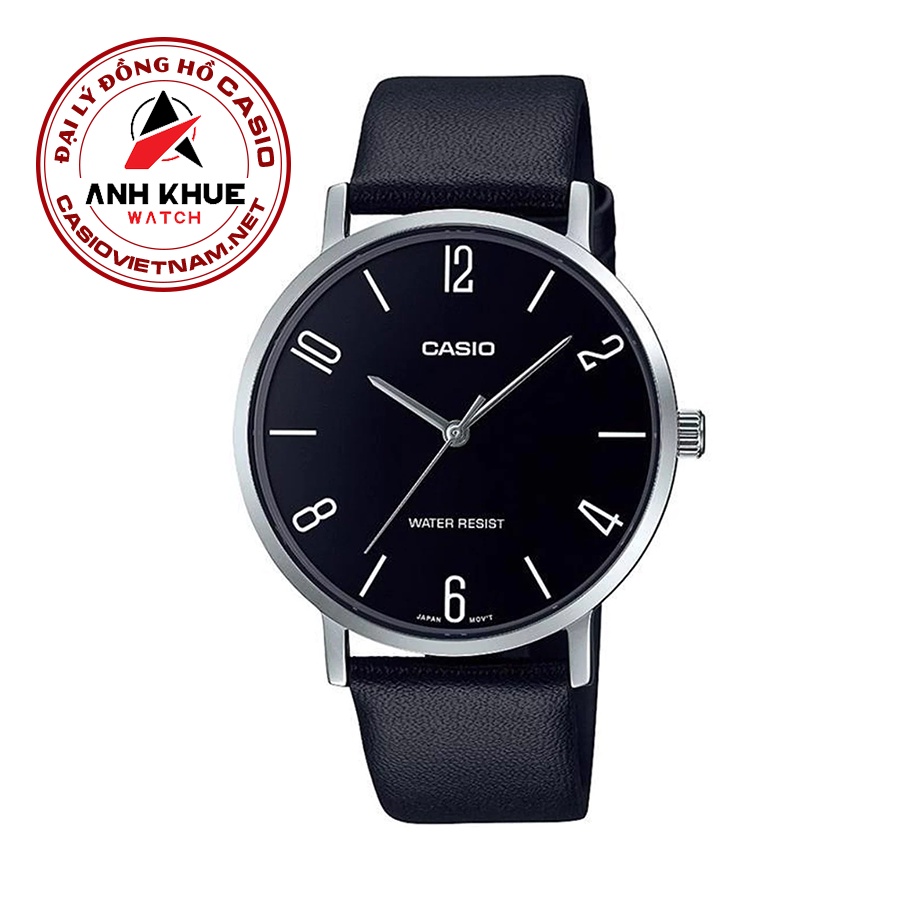 Đồng Hồ Casio MTP-VT01L-1B2 | Nam | Dây Da | Chống Nước
