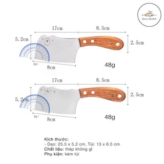 Dao Mini Cắt Bánh Mì Kèm Túi Đựng ( Có Sẵn)