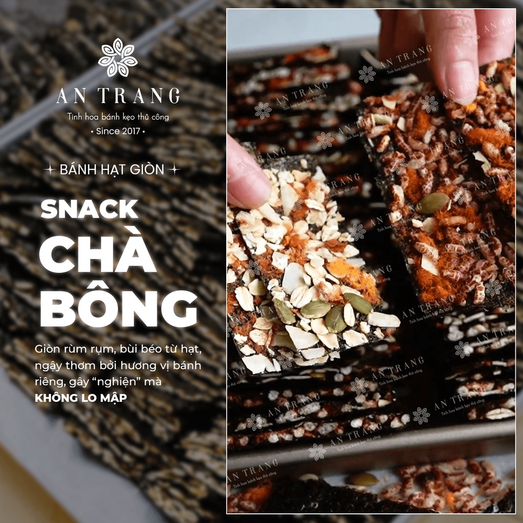 Snack Rong Biển giòn rụm không chiên dầu- Ăn thả ga! Bánh Ăn Kiêng eo thon giảm cân không lo béo, Cực Ít Ngọt