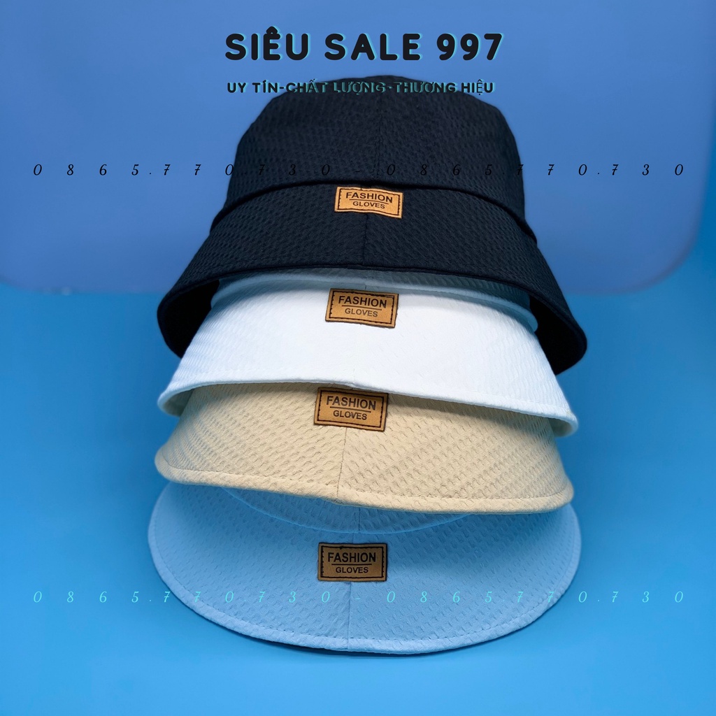 NÓN VÀNH CỤP THÊU LOGO DA CHẤT VẢI MỀM HỌA TIẾT TỔ ONG 4 MÀU CAO CẤP