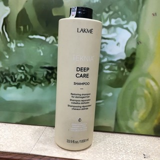 Dầu gội phục hồi tóc hư tổn Lakme Teknia Deep Care Shampoo 1000ml ( New 2020 )