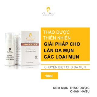 Kem mụn thảo dược - dành cho da mụn - chan hasu | tuýp 10ml