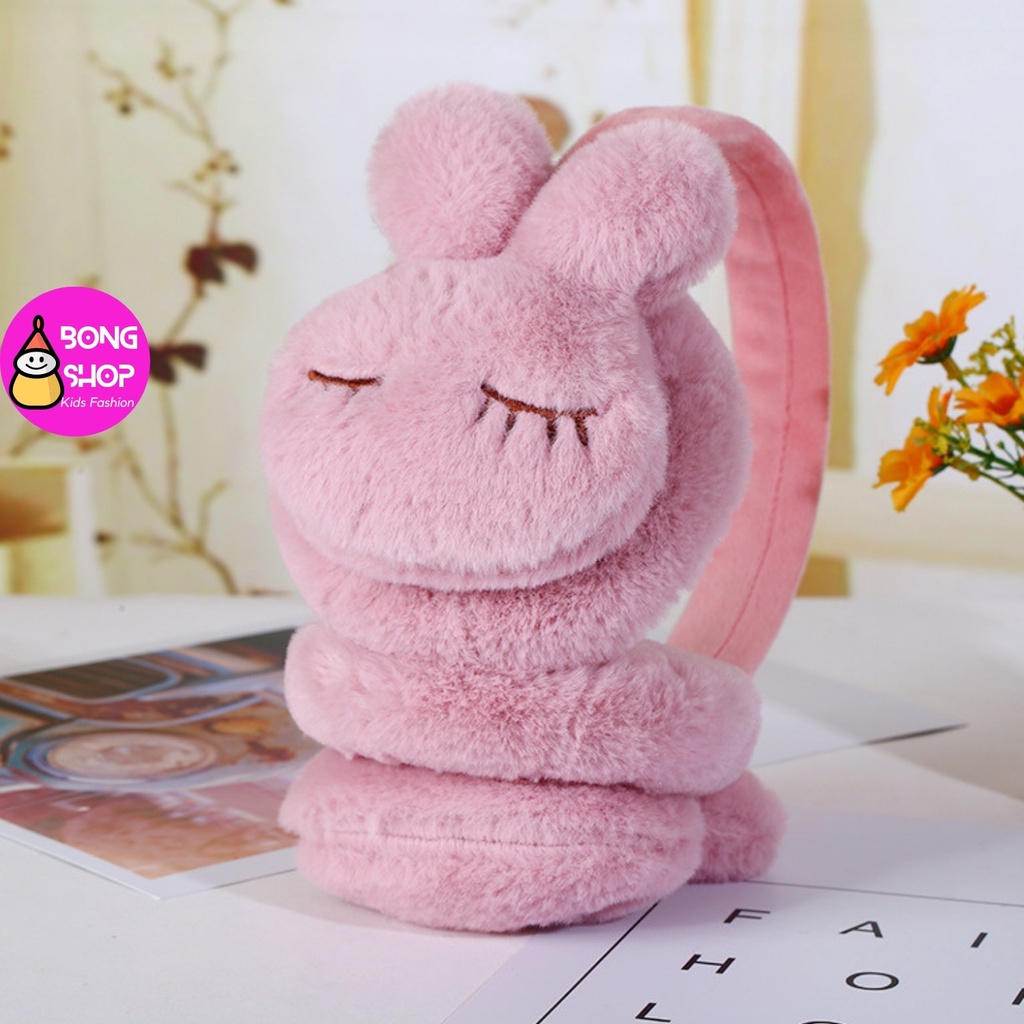 Bịt tai trẻ em, chụp tai giữ ấm cho bé gái họa tiết dễ thương nhiều màu sắc đáng yêu 3 - 10 tuổi