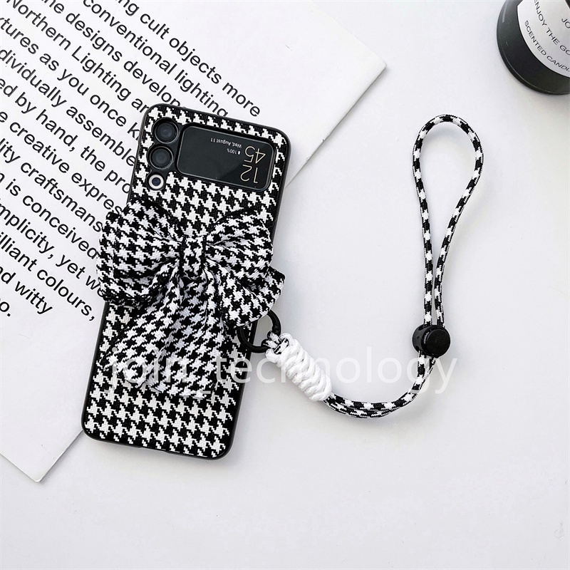 Ốp Điện Thoại Da PU Kiểu Dáng Thời Trang Dành Cho Samsung Galaxy Z Flip 3 case Z Flip 4