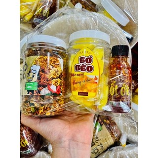 Set bánh tráng siêu ghiền. muối bò hành phi bơ béo tắc rim