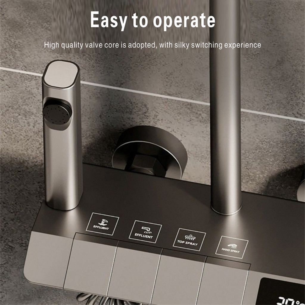 Vòi hoa sen vòi sen Vòi tắm màu đen Nước mưa thiết lập điểm cuối cùng cùng cùng với kho chứa phòng tắm hoà hợp phòng tắm