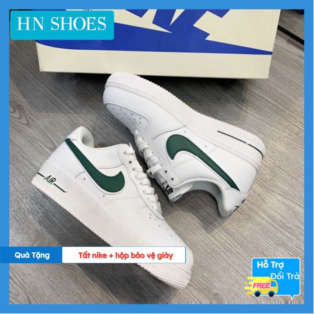 Giày_Nike AF1 Nam Nữ, Giày Air Force 1 Vệt Xanh Lá Thời Trang Hàng Đẹp Hot Trend Full Box.