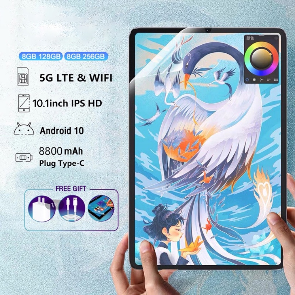 【Có thể COD】Máy tính bảng Tablet A7 Lite 10.1inch HD nguyên bản Máy tính bảng S7 toàn màn hình Máy tính bảng Android học