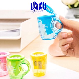 Gọt bút chì mini 2 đầu hình cốc deli e0551 - 0551 - chuốt chì deli