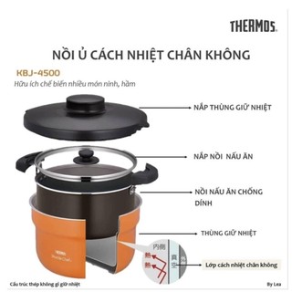 Nồi ủ Thermos 4.3L của Nhật ( Mẫu mới 2021 )