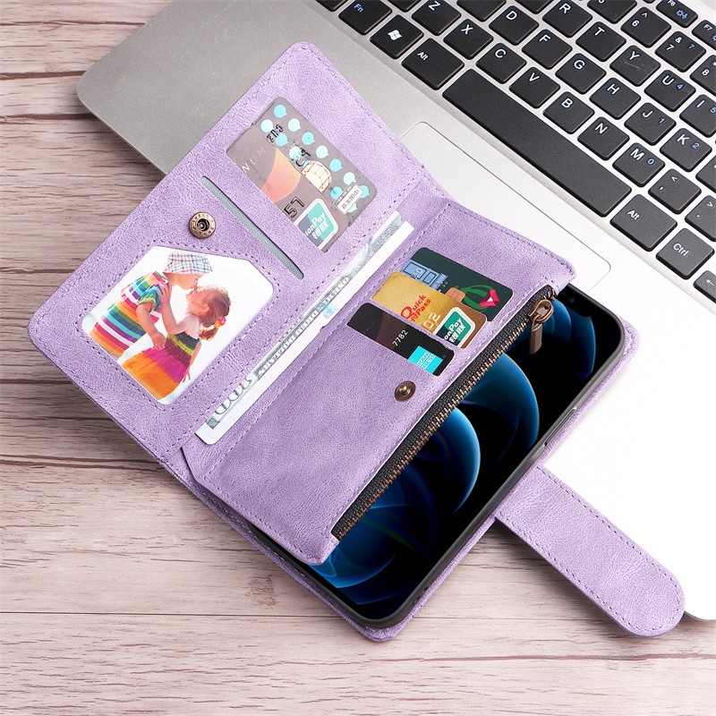 Ốp Điện Thoại Da Kiểu Ví Lật Có Dây Đeo Chéo Cho Samsung Galaxy A14 s23 Plus Ultra s23 +