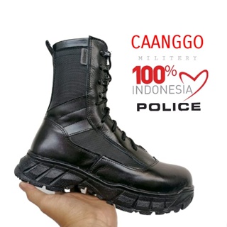 Image of Sepatu PDL TNI POLRI SECURITY 100% Kulit Asli Tactikal Boots Lapangan Anti licin