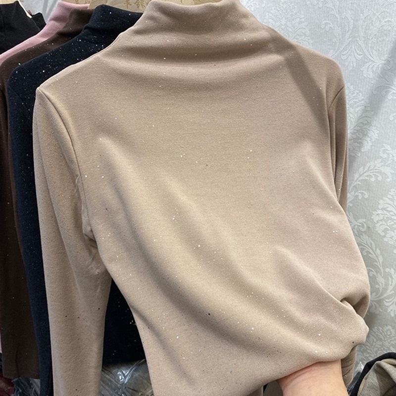 NRVP Áo Thun Nữ Dài Tay Dáng Rộng In Hình Phong Cách Hàn Quốc Kiểu Mới