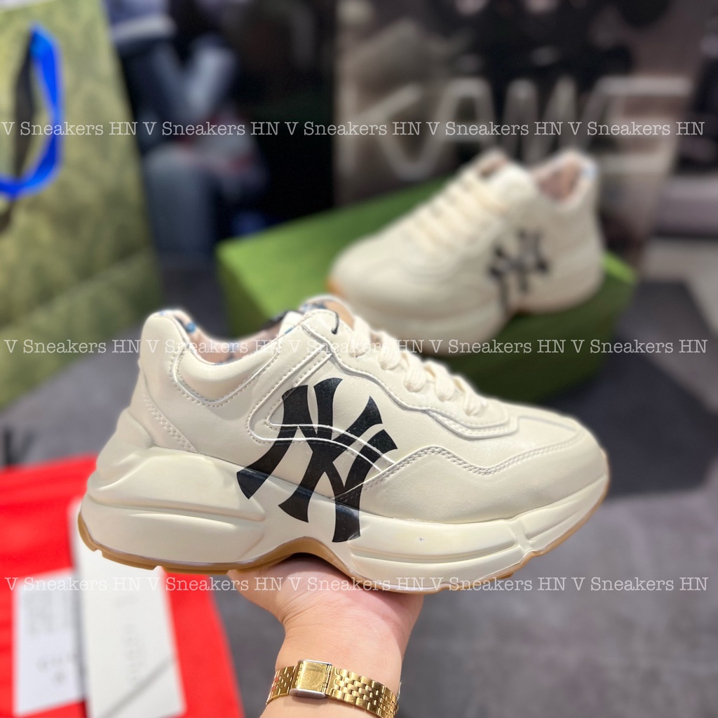 Giày Sneaker Gucci Chunky NY Thời Trang Độn Đế Bản Cao Cấp Full Bill Tag Mac Đầy Đủ Xịn Ảnh Thật Full Box
