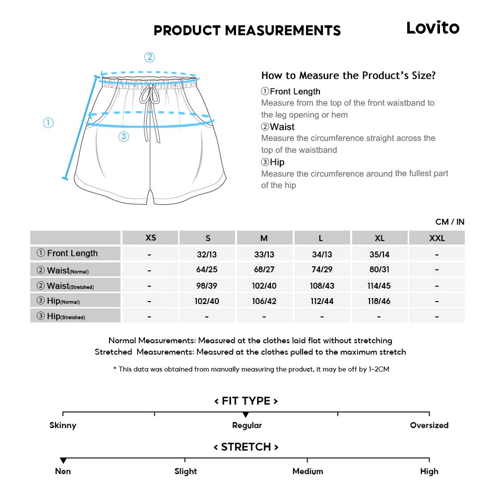 Lovito Quần Short Lưng Thun Có Túi Trước L20D269 (Màu Hồng)