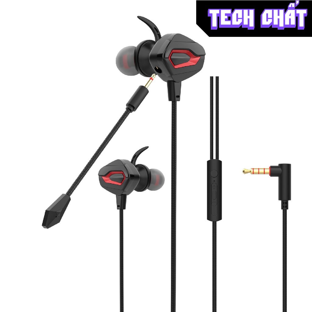 Tai nghe gaming có dây Drapow GM-008 có mic rời chống ồn cho game thủ cực ngon tech chất