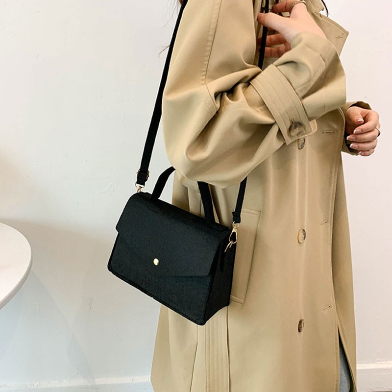 Túi Xách Đeo Chéo Vai Hình Vuông Nhỏ Đơn Giản Thời Trang Dành Cho Nữ