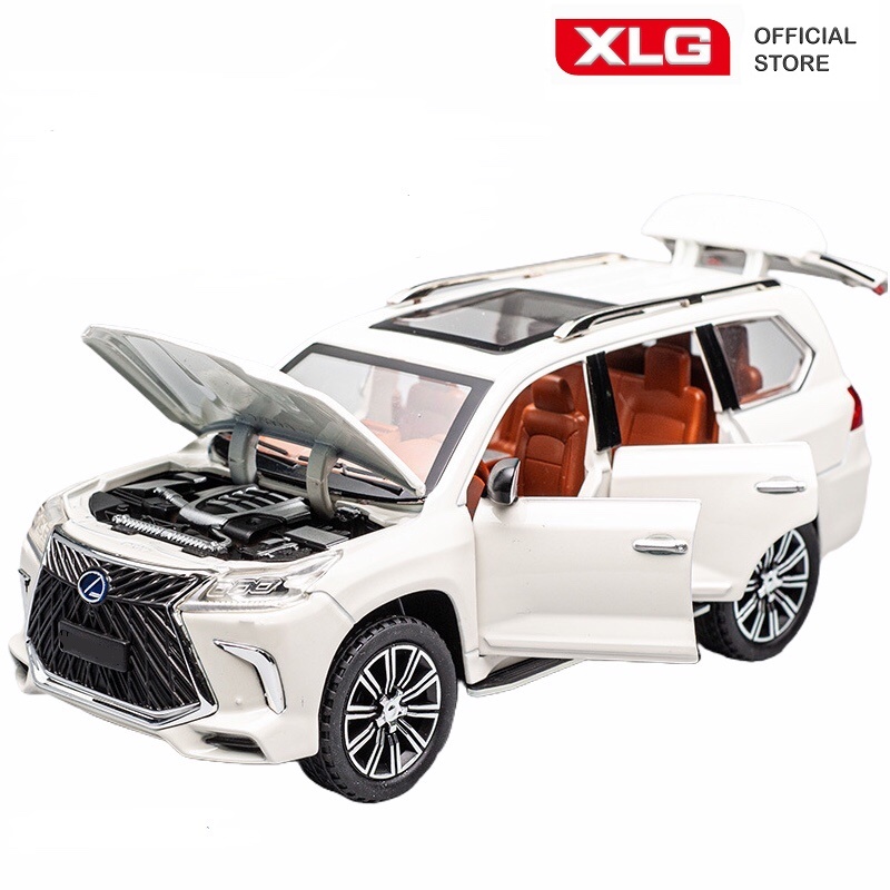 Mô hình xe LEXUS LX570 1:24 XLG bằng kim loại cao cấp dài 22cm