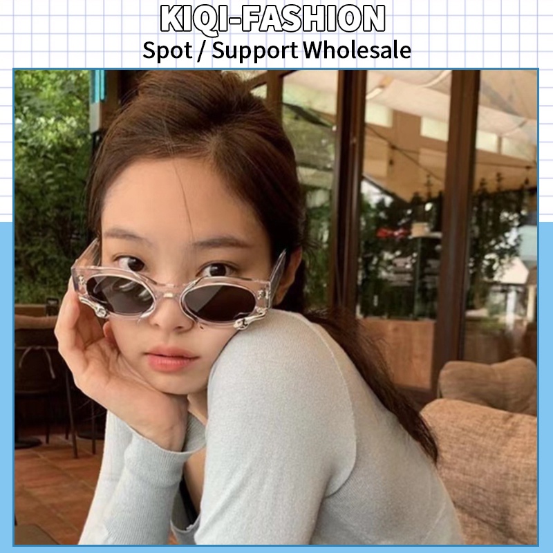 (KIQI-FASHION) COD Kính Mát Gọng Oval Chống Tia UV Phong Cách Hàn Quốc Cổ Điển Thời Trang Cho Nam Và Nữ