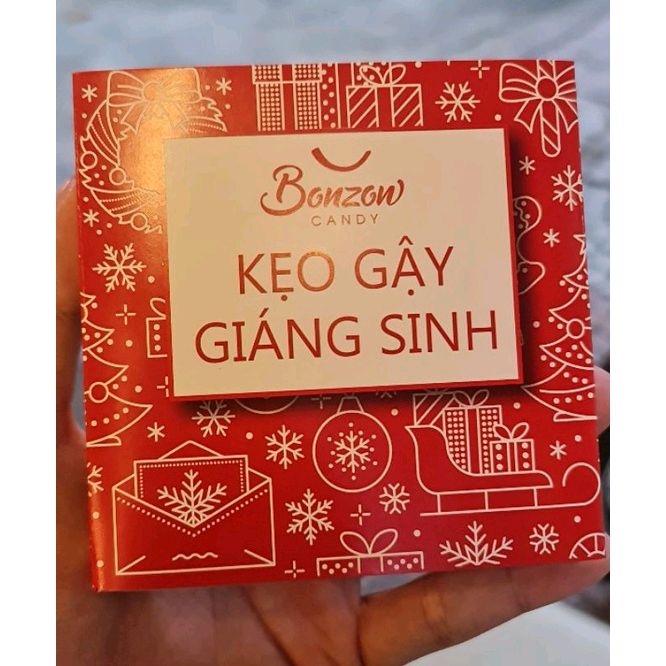 Hộp kẹo gậy giáng sinh mini bonzon
