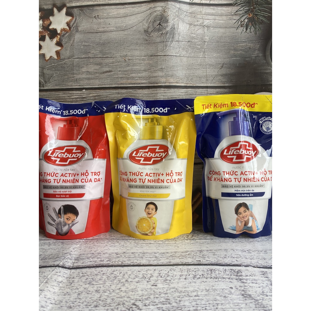 Nước rửa tay Lifebuoy 400g các màu