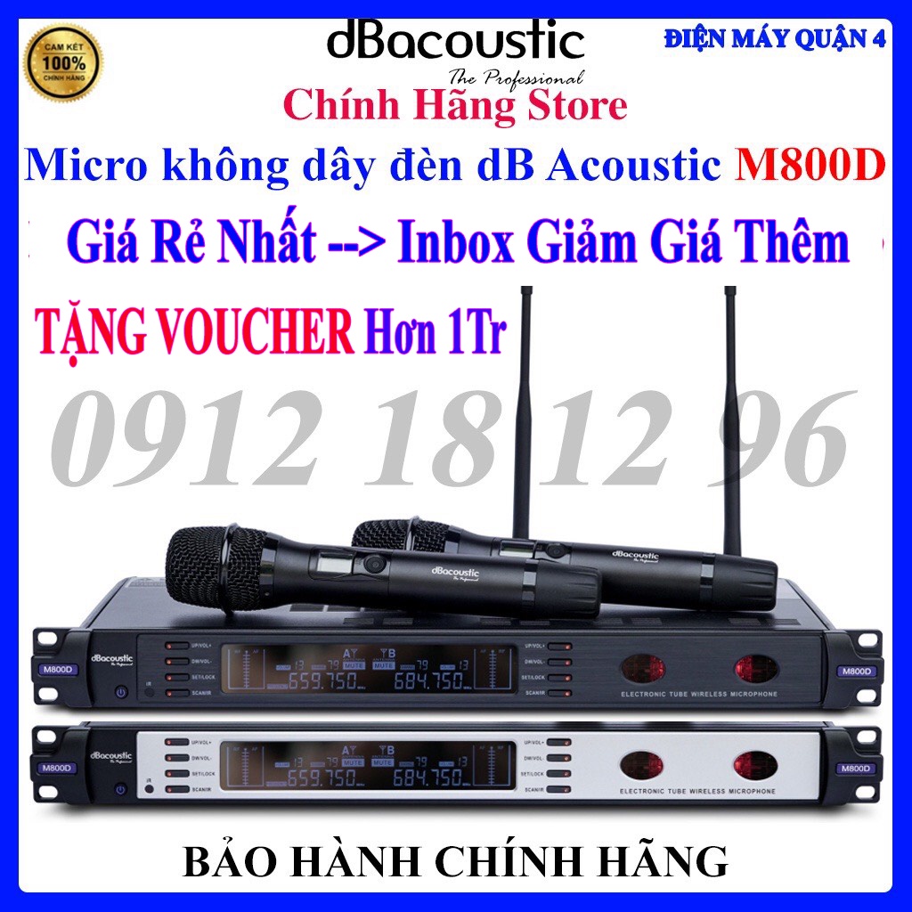 [DB Acoustic M-800D] Micro không dây đèn dB Acoustic M800D /DBAcoustic M800D- Hàng Chính Hãng