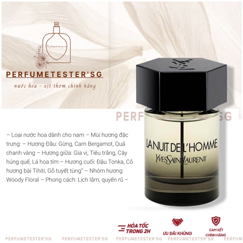 Nước hoa YSL La Nuit -perfumetester