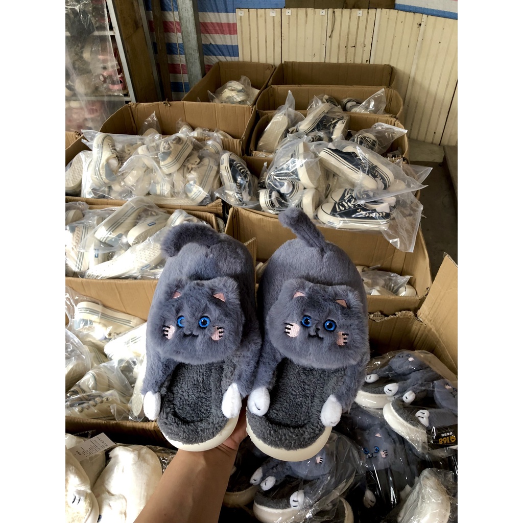 Dép bông đi trong nhà mèo con