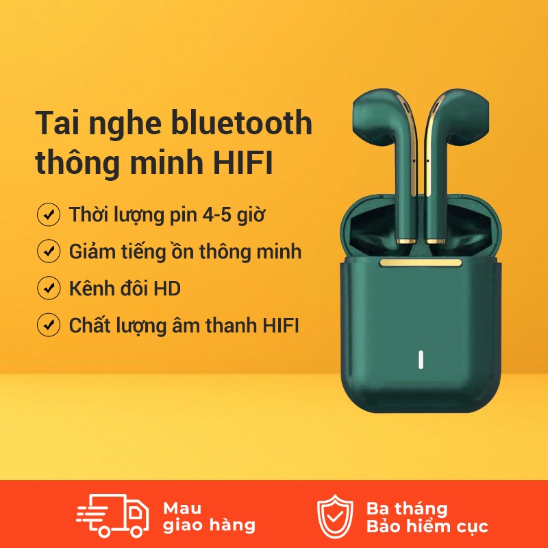 Tai nghe bluetooth 5.0 không dây J18 TWS có mic tiện dụng