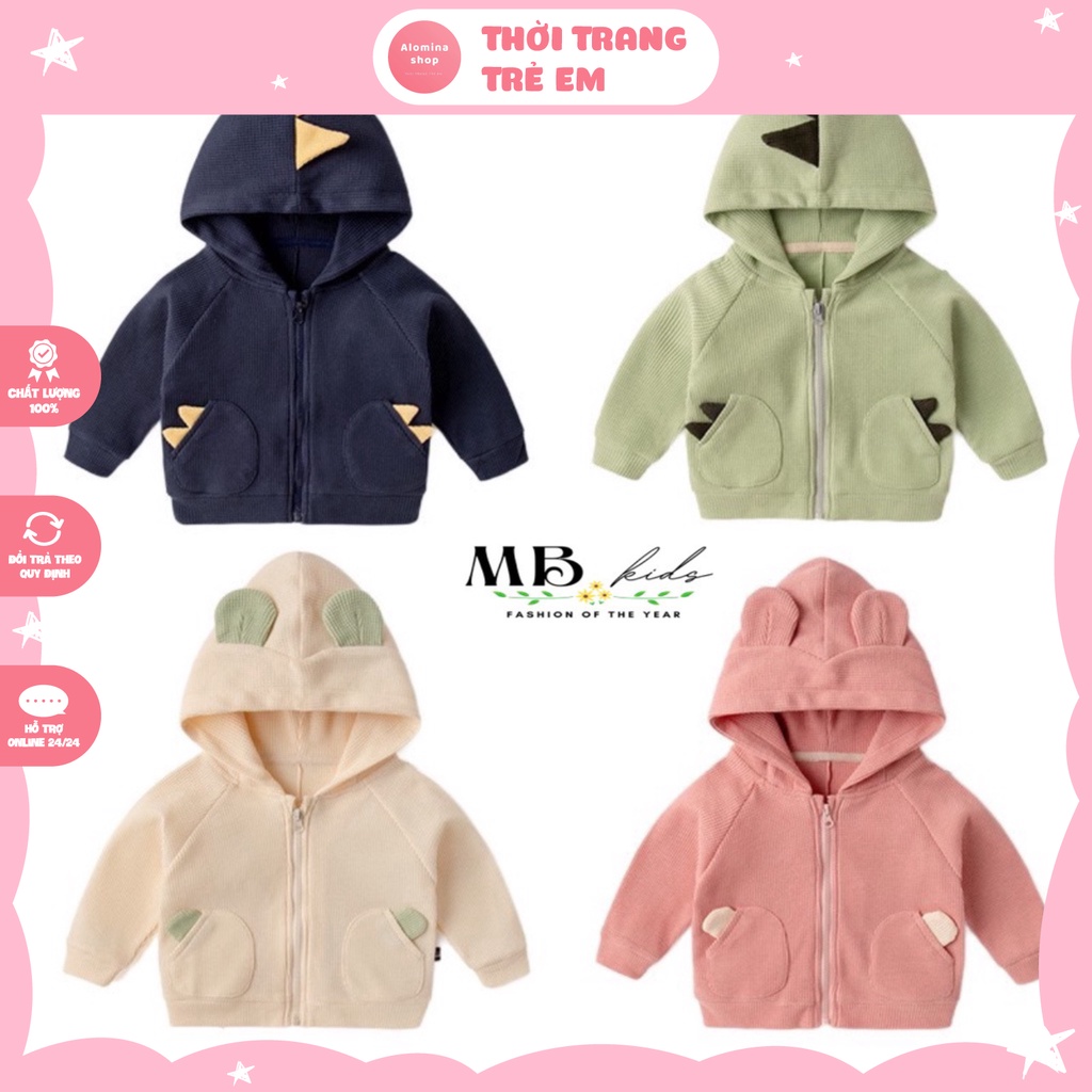 Áo Khoát Len Cho Bé Trai Và Bé Gái,  Khoát Tổ Ong Dễ Thương Cho Trẻ, Size Từ 8-18kg