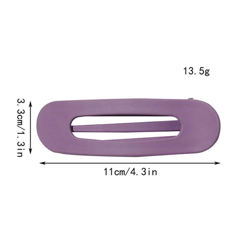 Kẹp Tóc Acrylic Màu Trơn Chống Trượt Thời Trang Hàn Quốc Cho Nữ