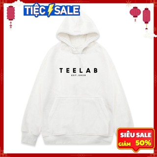 Áo Hoodie Form Rộng Teelab lanshopx, Áo khoác Sweater Chất Nỉ Dày dặn
