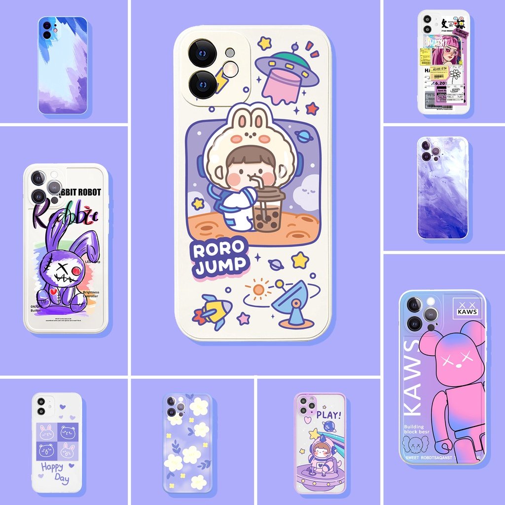 Ốp iphone viền gấu sóng lượn Gấu Tai Dài dễ thương 6/6plus/6s/6splus/7/7plus/8/8plus/x/xr/xs/11/12/13/14/pro/max/pthương