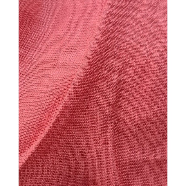 Vải linen bột tông màu hồng