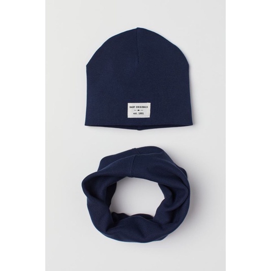 Set mũ khăn cho bé HM auth