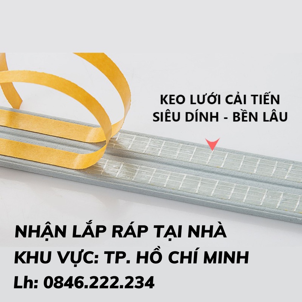 Ron Chặn Cửa  Ron Dán Khung Cửa  Sợi Đơn, Lấp Kín Khe Hở, Chặn Nước, Cách Âm, Chống Thoát Nhiệt, Chặn Cửa Chống Va Đập